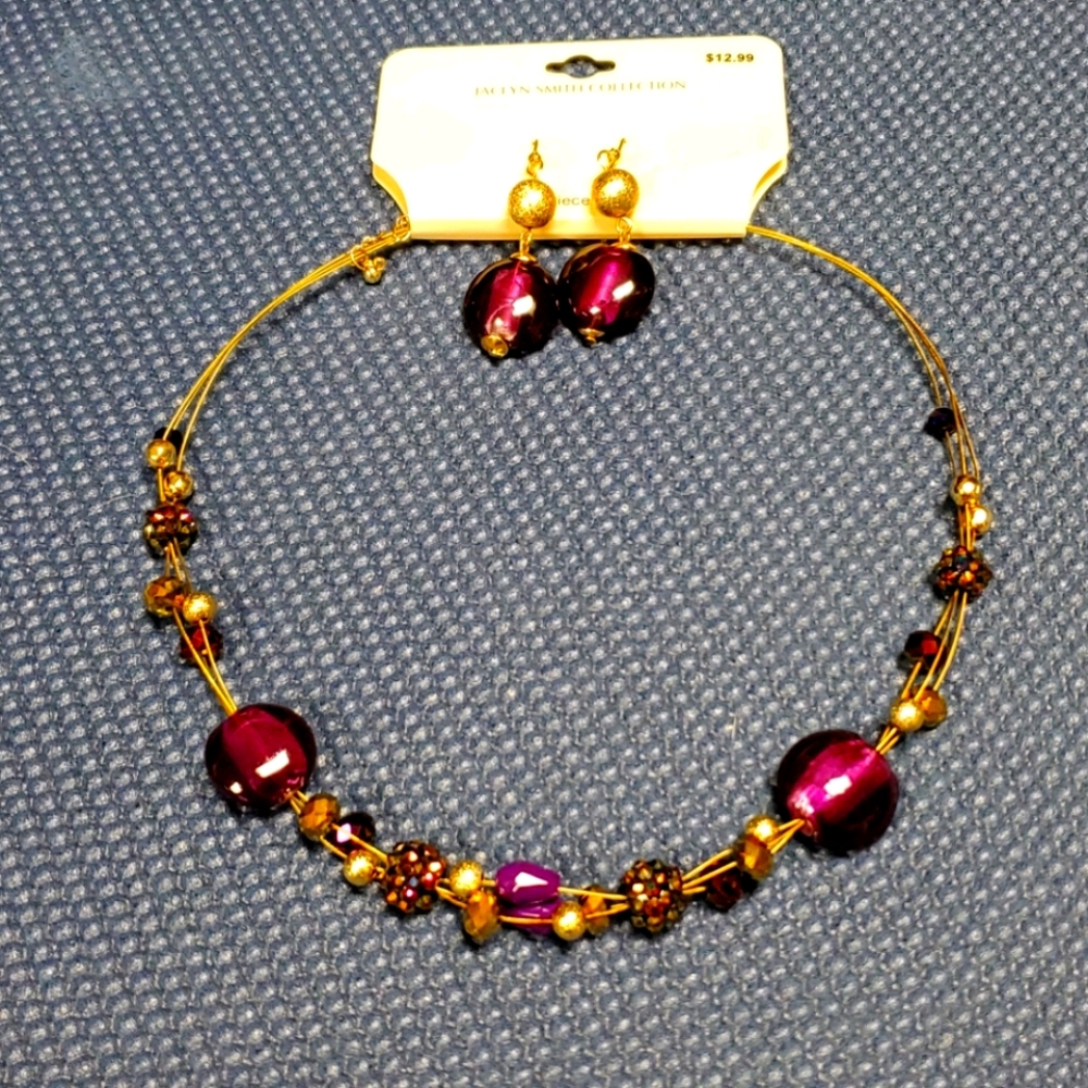 Jaclyn Smith necklace &earrings